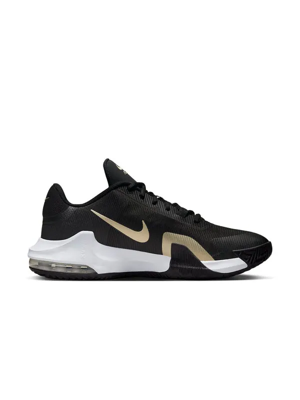 Кроссовки air max impact 4 Nike — изображение 2 из 4, черный/золотистый/белый