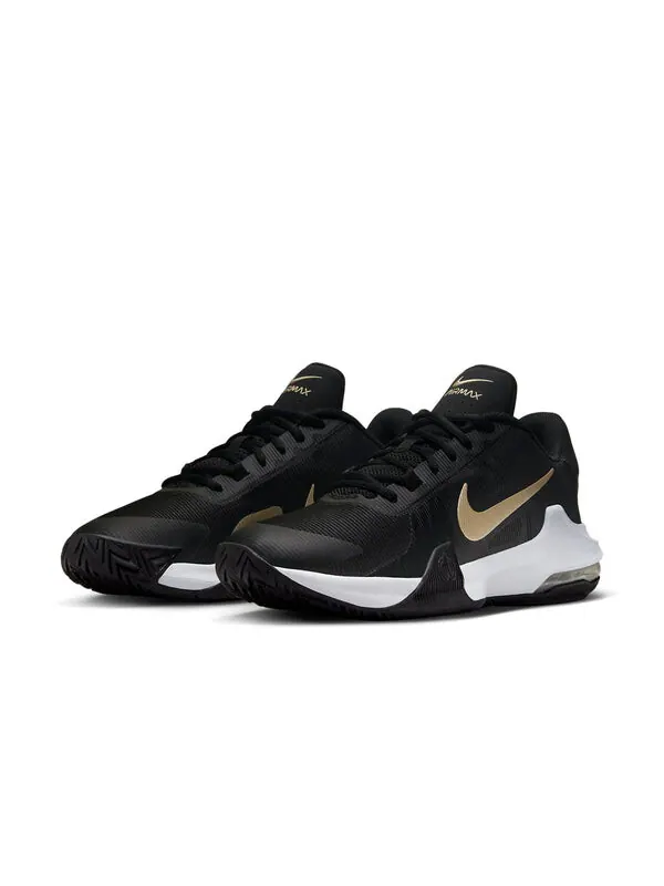 Кроссовки air max impact 4 Nike — изображение 3 из 4, черный/золотистый/белый
