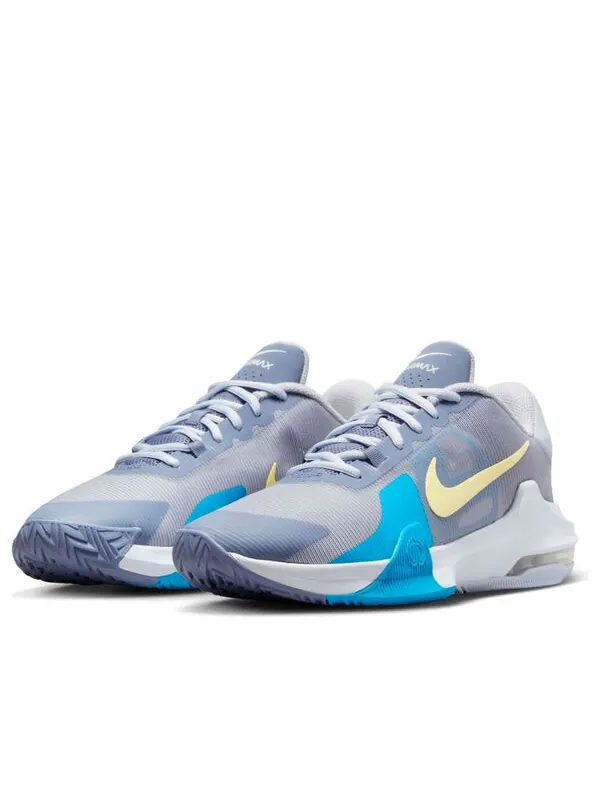 Кроссовки air max impact 4 'ashen slate citron tint' Nike — изображение 2 из 4, серый/синий/белый