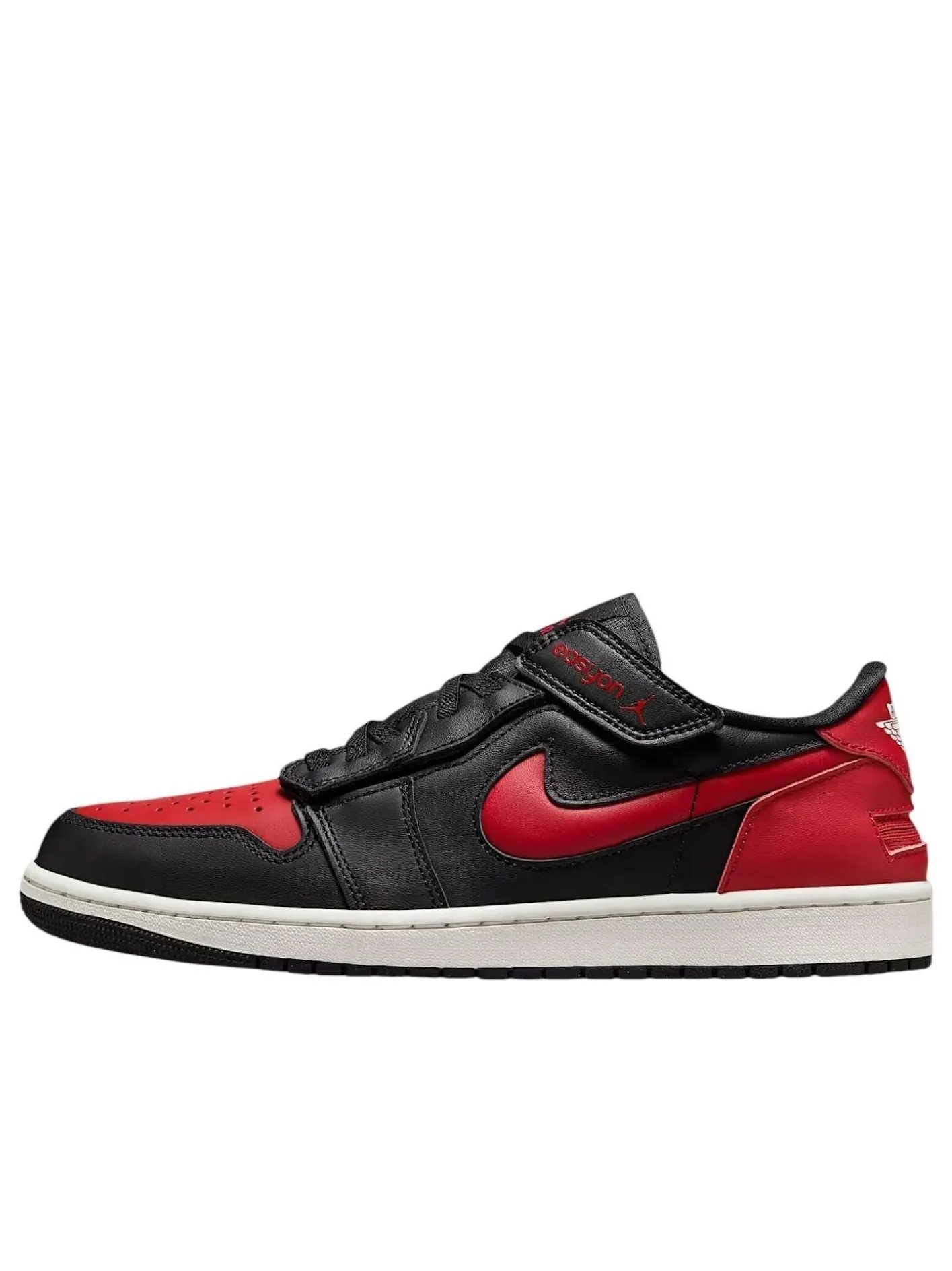 Кроссовки Air Jordan 1 Low Yeezy-On 'Black Varsity Red' — изображение 1 из 6, черный