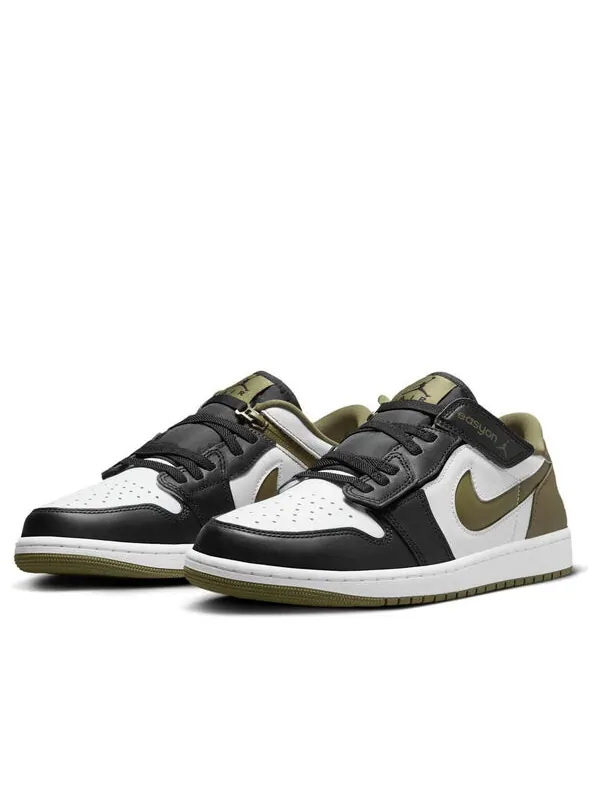 Кроссовки 1 low easyon 'white black medium olive' Air Jordan — изображение 3 из 4, белый/черный/оливковый