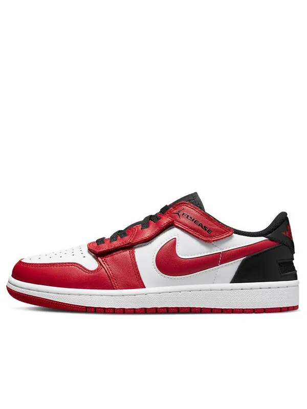 Кроссовки 1 low flyease 'white gym red' Air Jordan — изображение 1 из 4, белый/черный/красный