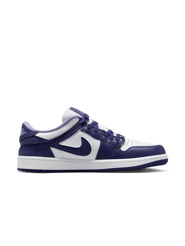 Кроссовки 1 с низким подъемом Air Jordan — изображение 2 из 4, фиолетовый/белый