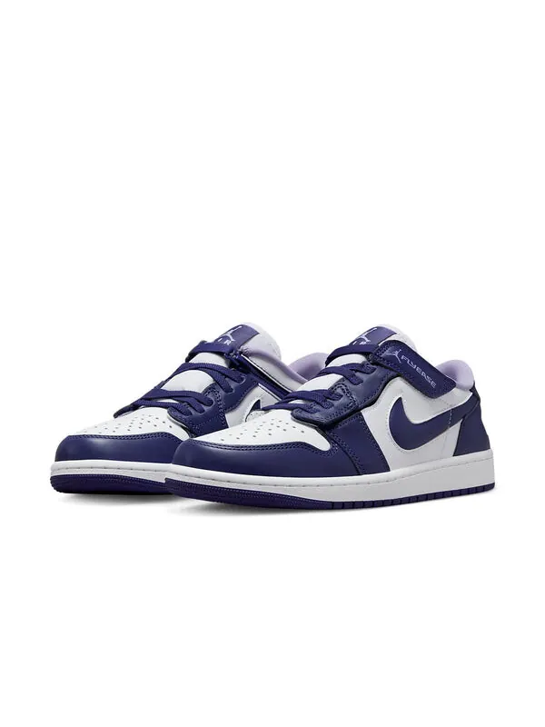 Кроссовки 1 с низким подъемом Air Jordan — изображение 3 из 4, фиолетовый/белый
