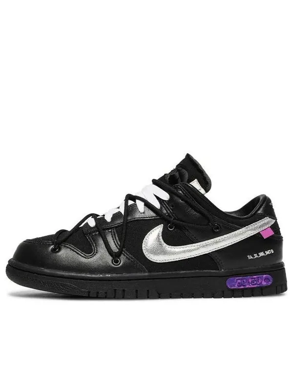 Кроссовки x off white dunk low Nike — изображение 1 из 4, черный/серебристый