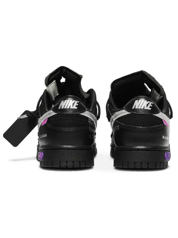 Кроссовки x off white dunk low Nike — изображение 4 из 4, черный/серебристый