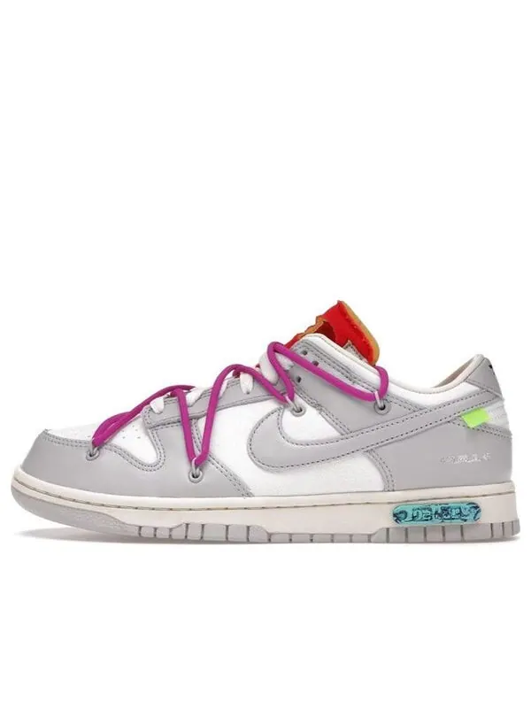 Кроссовки x off-white dunk low 'lot 45 of 50' Nike — изображение 1 из 4, серый