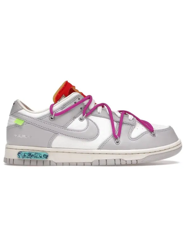 Кроссовки x off-white dunk low 'lot 45 of 50' Nike — изображение 2 из 4, серый