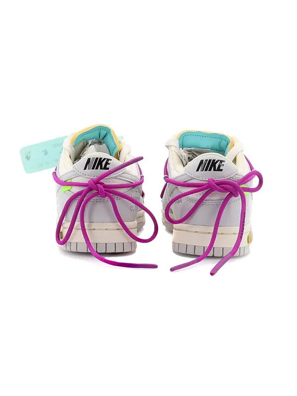 Кроссовки x off white dunk low Nike — изображение 4 из 4, серый/белый