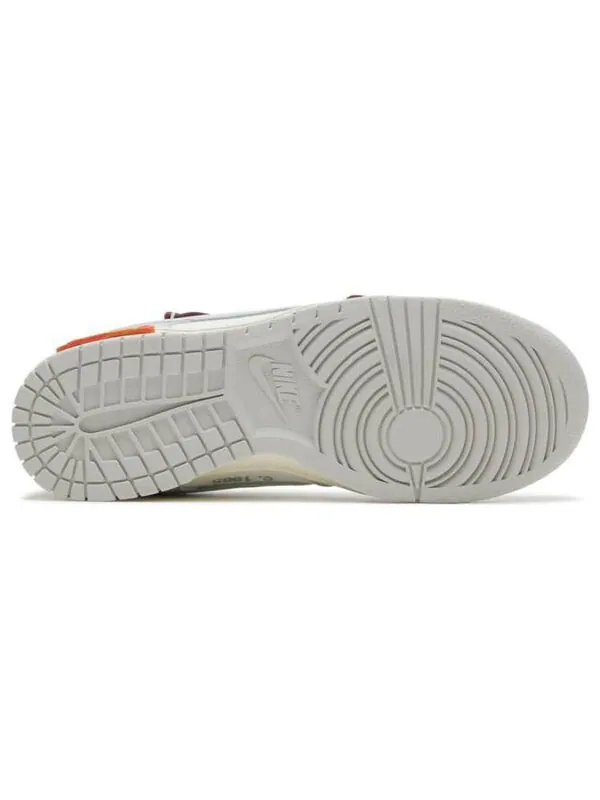 Кроссовки x off white dunk low Nike — изображение 3 из 4, серый/белый
