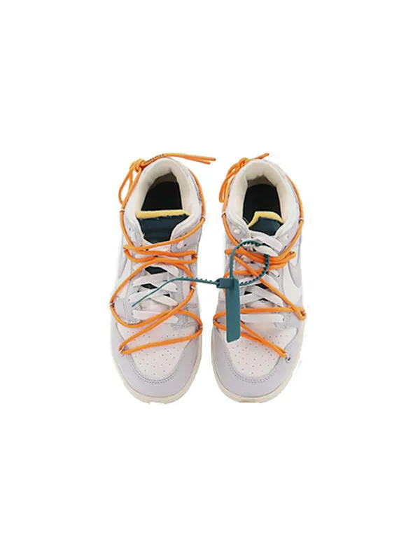 Кроссовки x off white dunk low Nike — изображение 4 из 4, серый/белый