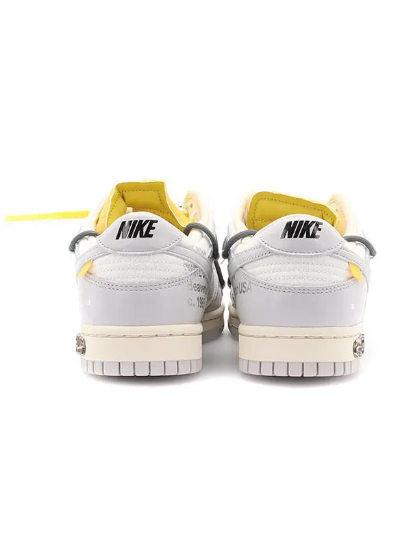 Кроссовки x off white dunk low Nike — изображение 4 из 4, серый/белый
