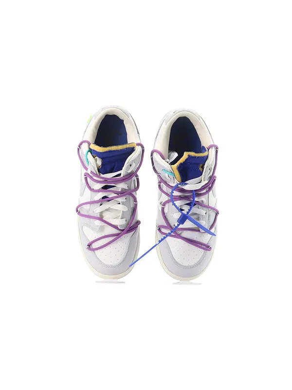 Кроссовки x off white dunk low Nike — изображение 4 из 4, серый/белый