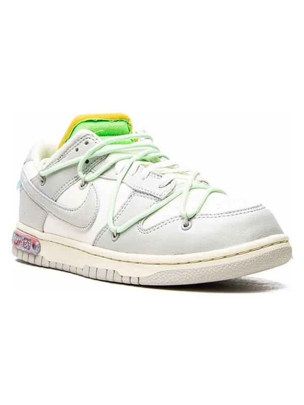 Кроссовки x off white dunk low Nike — изображение 3 из 4, серый/белый