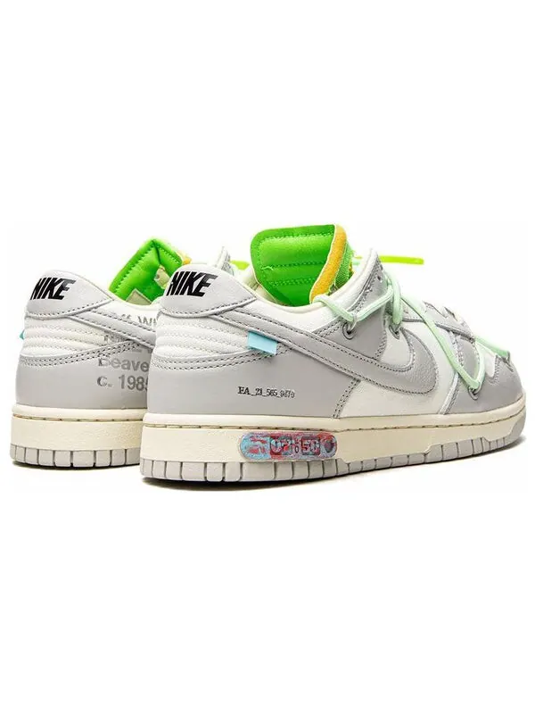 Кроссовки x off white dunk low Nike — изображение 4 из 4, серый/белый