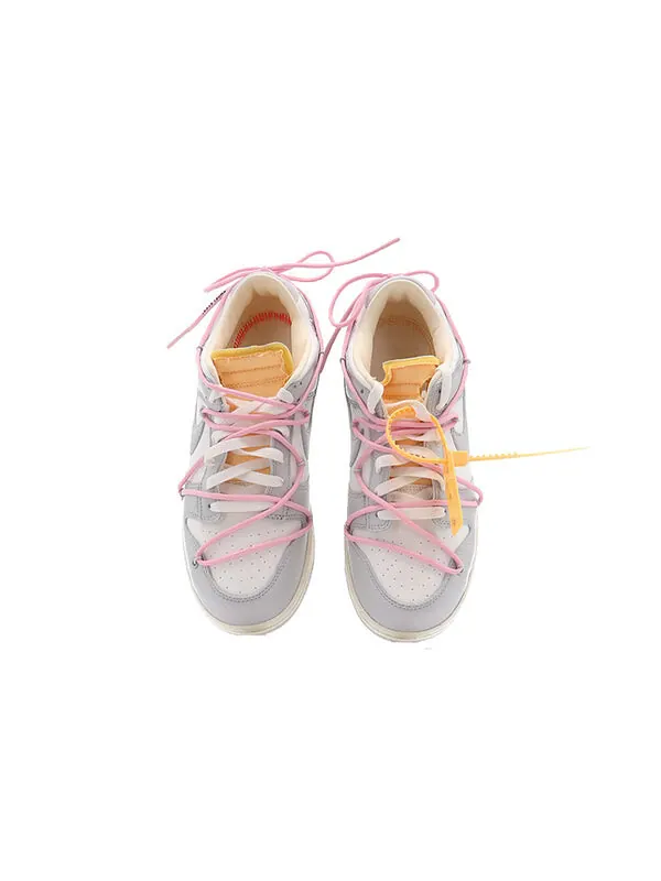 Кроссовки x off white dunk low Nike — изображение 4 из 4, серый/белый