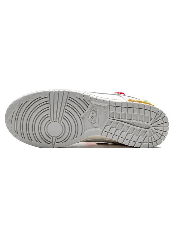 Кроссовки x off white dunk low Nike — изображение 4 из 4, серый/белый