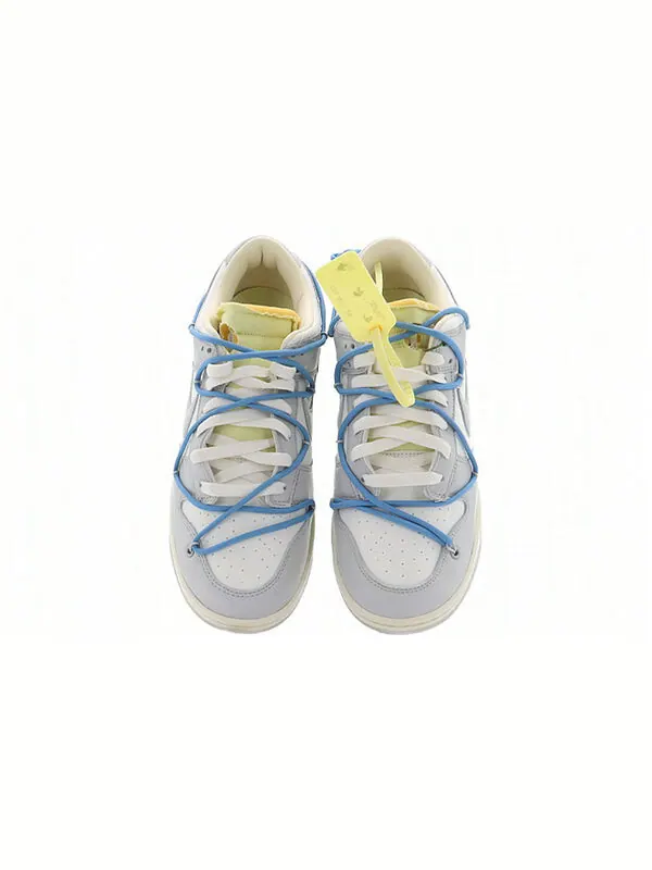 Кроссовки x off white dunk low Nike — изображение 4 из 4, серый/белый