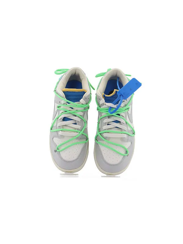 Кроссовки x off white dunk low Nike — изображение 4 из 4, серый/белый