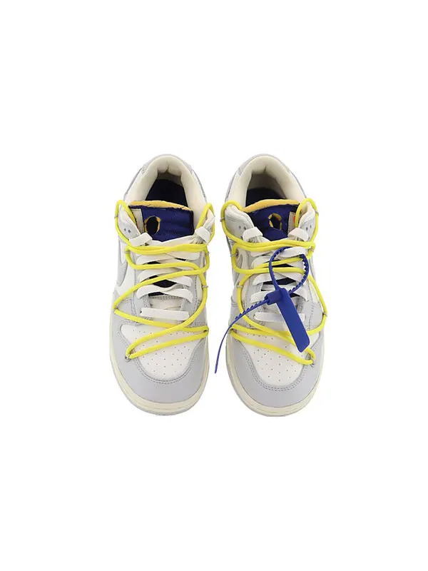 Кроссовки x off white dunk low Nike — изображение 4 из 4, серый/белый