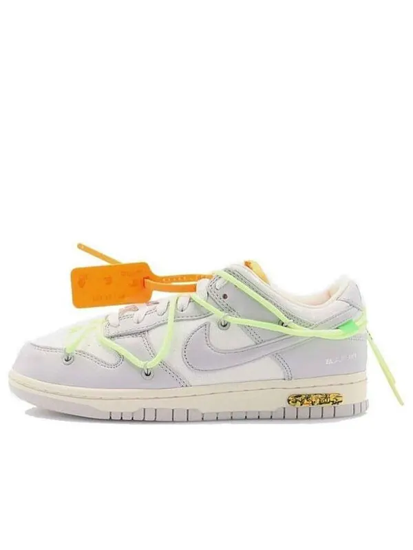 Кроссовки x off-white dunk low 'lot 43 of 50' Nike — изображение 1 из 4, серый