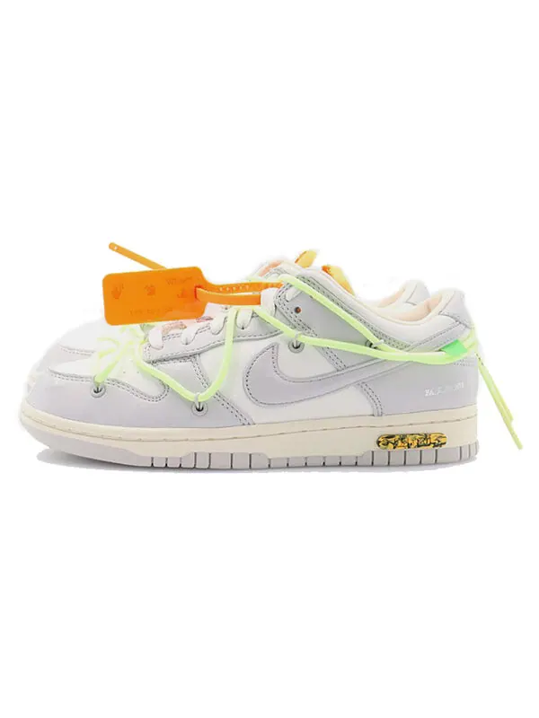 Кроссовки x off-white dunk low 'lot 43 of 50' Nike — изображение 3 из 4, серый