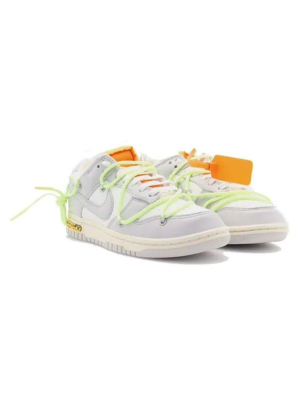 Кроссовки x off-white dunk low 'lot 43 of 50' Nike — изображение 4 из 4, серый