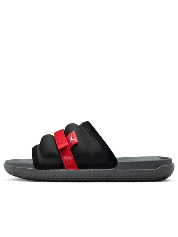 Тапочки super play slide 'black fire red' Air Jordan — изображение 1 из 4, черный/красный