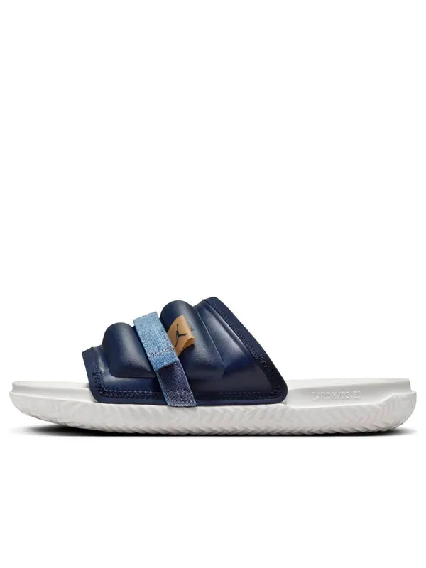 Тапочки air jordan super play slides 'obsidian dutch blue brown' Nike — изображение 1 из 4, синий/коричневый