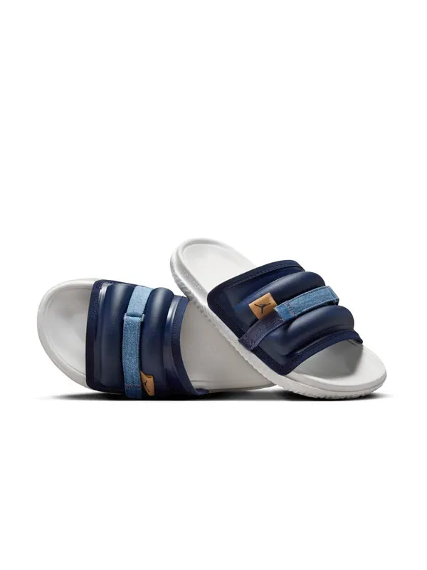 Тапочки air jordan super play slides 'obsidian dutch blue brown' Nike — изображение 3 из 4, синий/коричневый