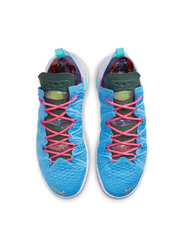 Кроссовки леброн 18 Nike — изображение 4 из 4, синий/белый/фиолетовый