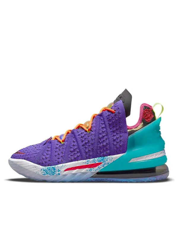 Кроссовки lebron 18 ep Nike — изображение 1 из 4, фиолетовый/мульти-черный