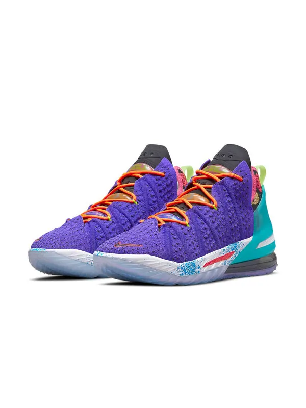 Кроссовки lebron 18 ep Nike — изображение 3 из 4, фиолетовый/мульти-черный