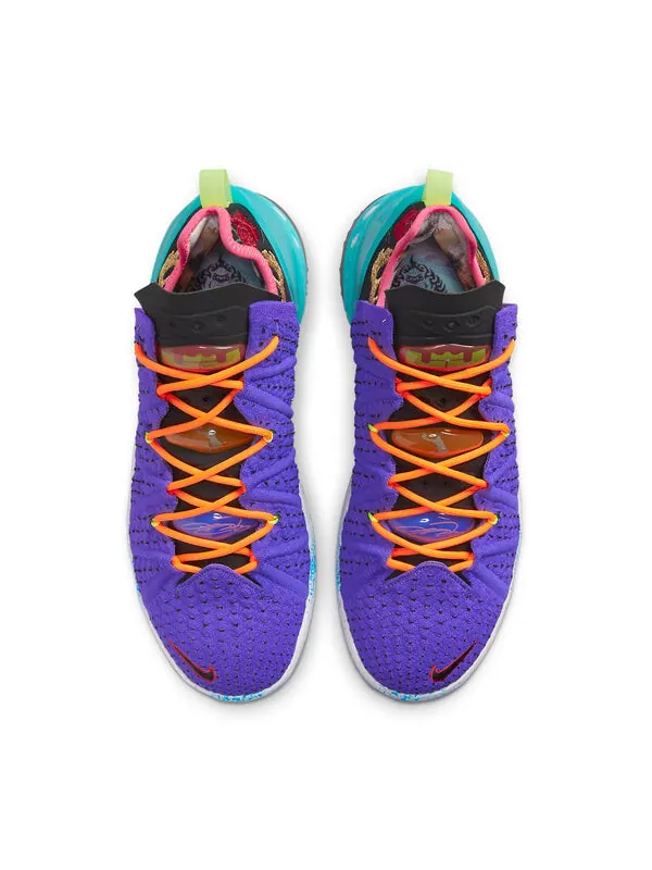 Кроссовки lebron 18 ep Nike — изображение 4 из 4, фиолетовый/мульти-черный