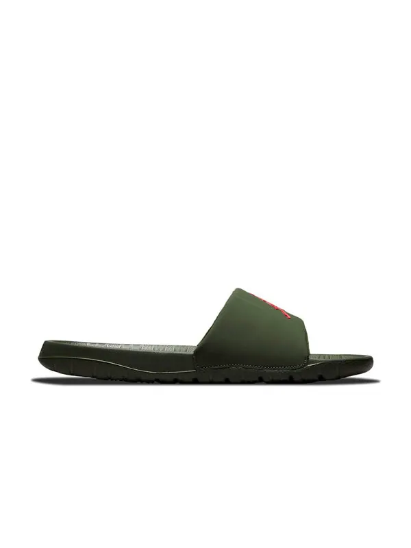 Тапочки break slide 'bayou boys' Air Jordan — изображение 2 из 4, зеленый/красный