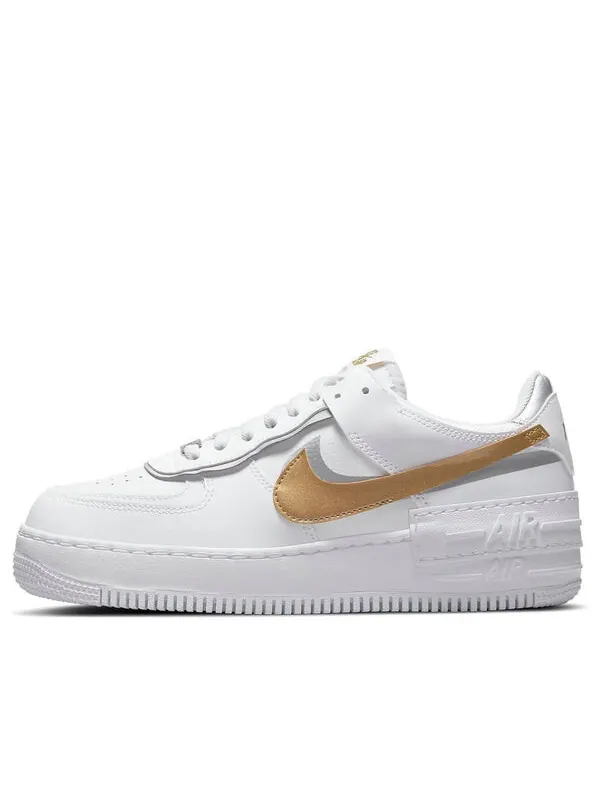 Кроссовки air force 1 shadow Nike — изображение 1 из 4, белый/золотистый/серый