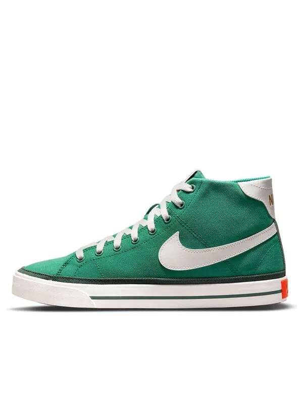 Кроссовки Court Legacy Canvas Mid Nike — изображение 1 из 4, зеленый/белый