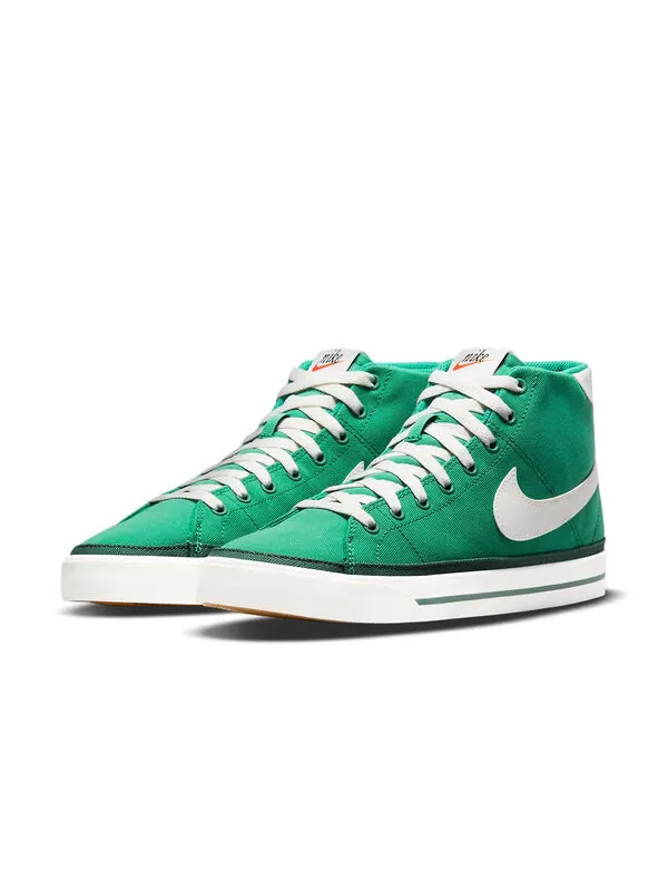 Кроссовки Court Legacy Canvas Mid Nike — изображение 3 из 4, зеленый/белый