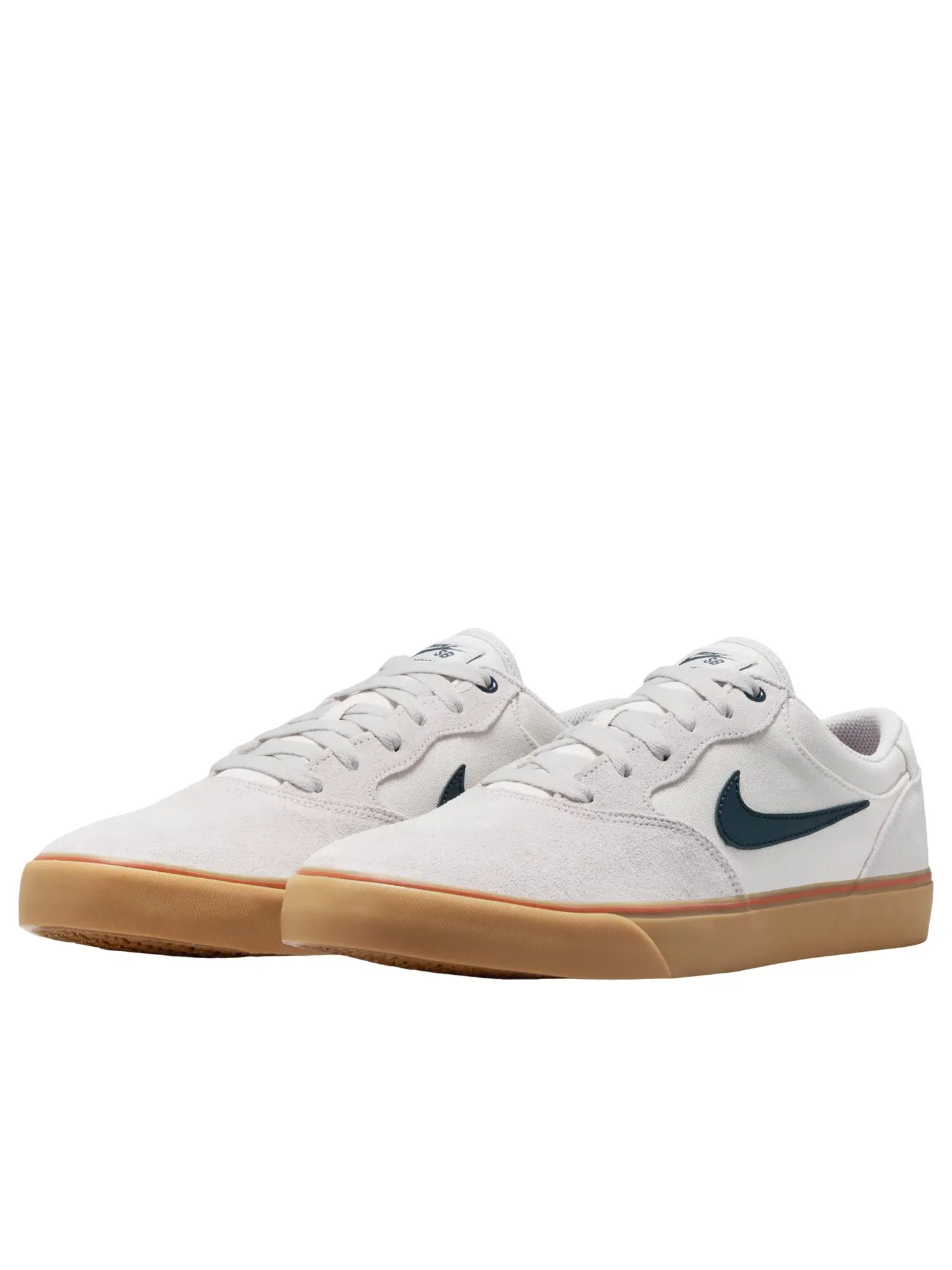Мужские кроссовки с замшевым верхом Nike SB Chron Vast Grey Navy Gum — изображение 4 из 6, белый