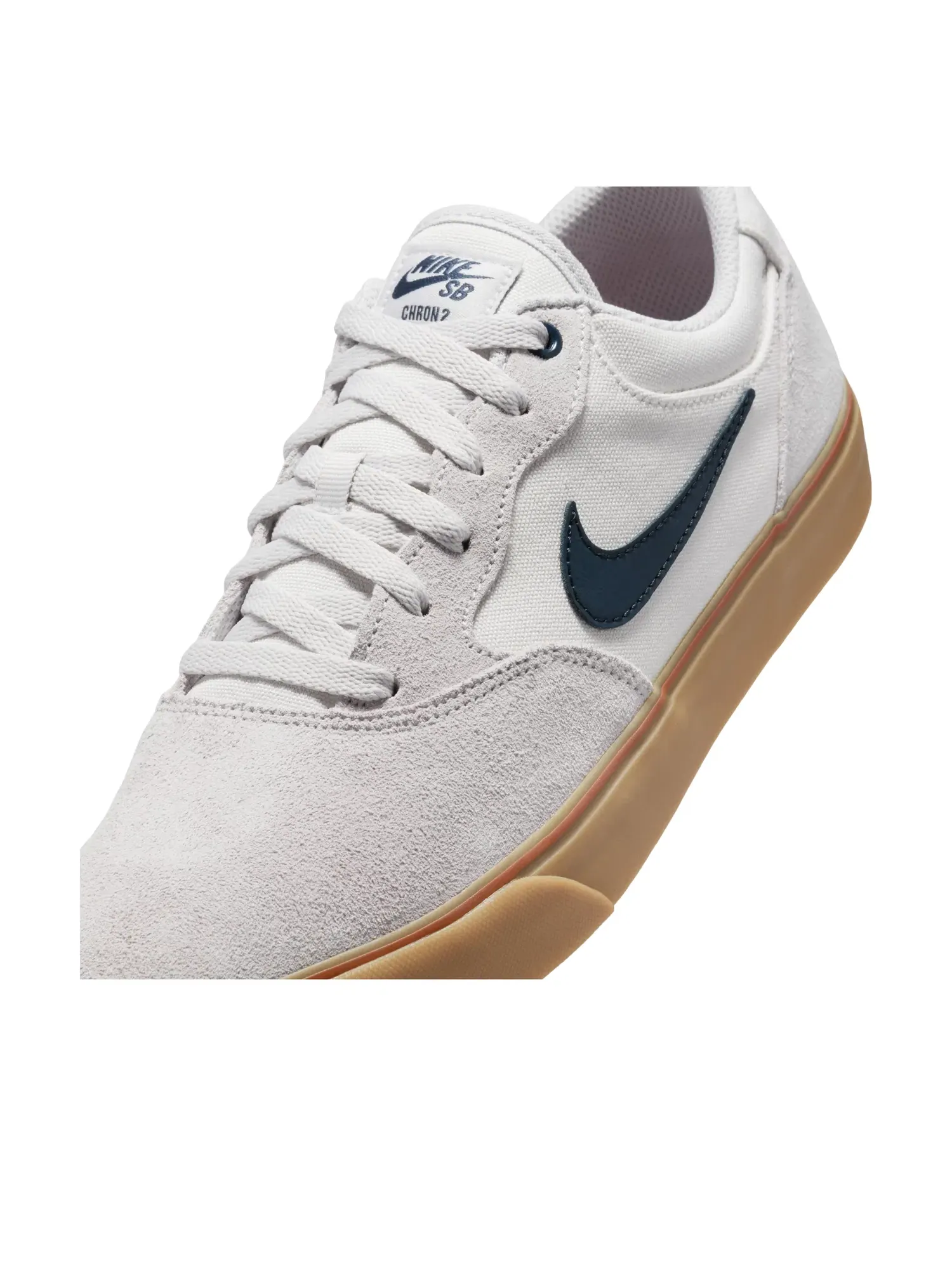 Мужские кроссовки с замшевым верхом Nike SB Chron Vast Grey Navy Gum — изображение 5 из 6, белый