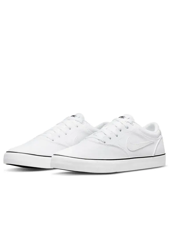 Кроссовки chron 2 canvas sb 'triple white' Nike — изображение 3 из 4, белый