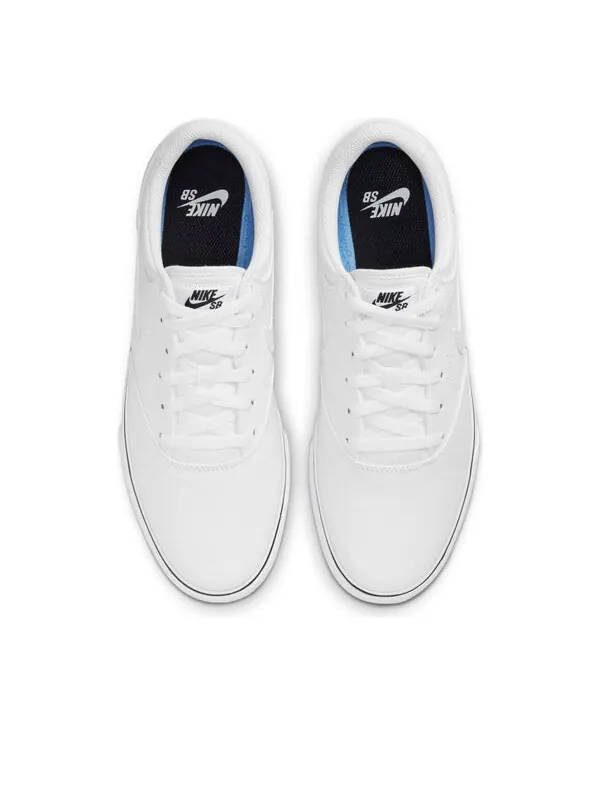Кроссовки chron 2 canvas sb 'triple white' Nike — изображение 4 из 4, белый