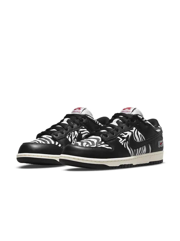 Кроссовки x quartersnacks sb dunk low Nike — изображение 3 из 4, черный/белый