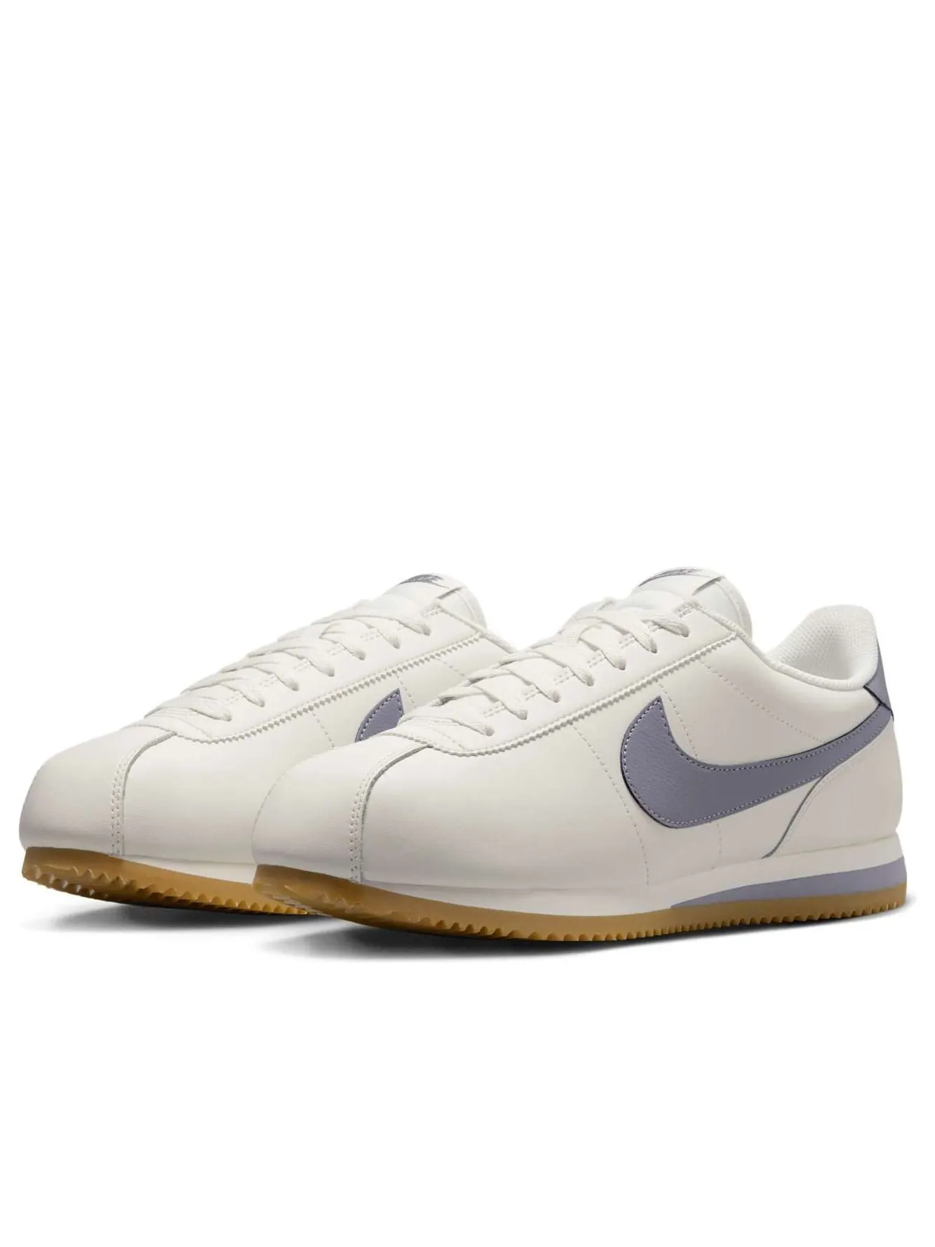 Кроссовки Nike Cortez Leather 'Sail Gum Yellow Red' — изображение 4 из 6, бежевый