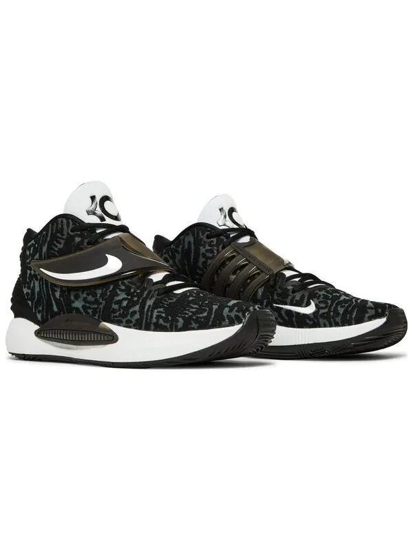 Кроссовки кд 14 тб Nike — изображение 3 из 4, черный/белый