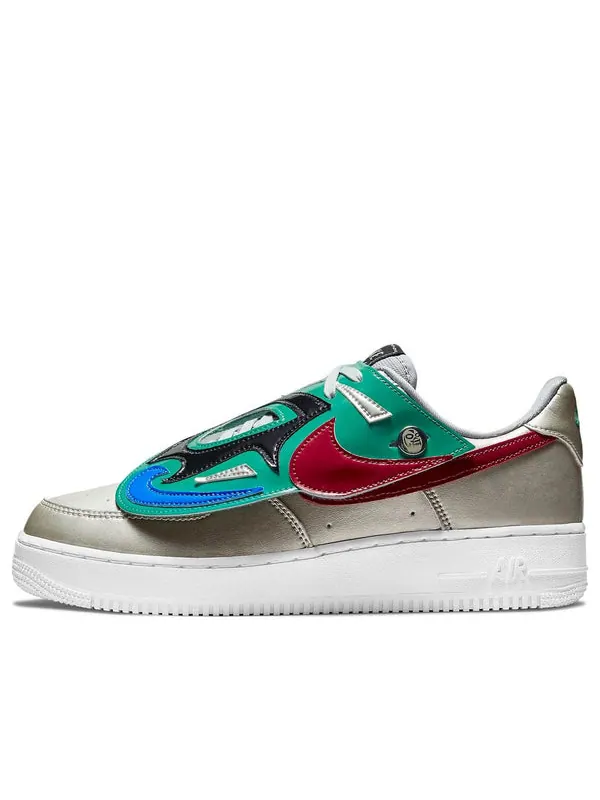 Кроссовки air force 1 '07 lv8 'lucha libre' Nike — изображение 1 из 4, золотисто-серебристый
