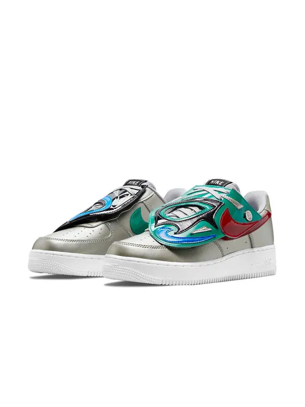 Кроссовки air force 1 '07 lv8 'lucha libre' Nike — изображение 3 из 4, золотисто-серебристый