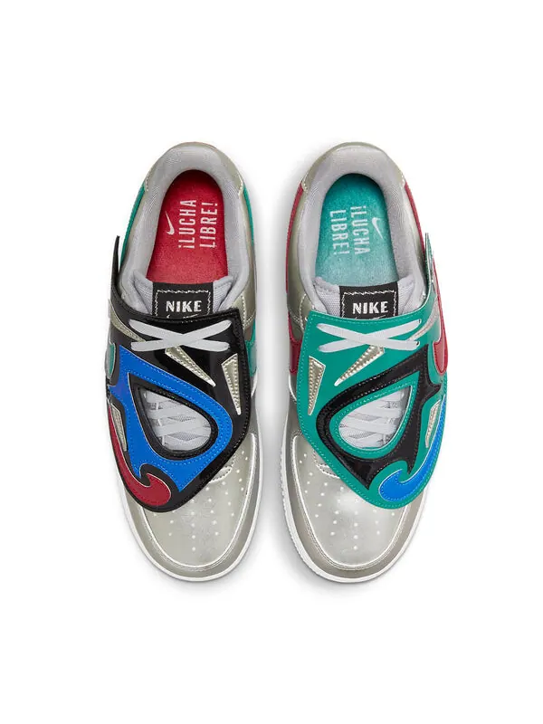 Кроссовки air force 1 '07 lv8 'lucha libre' Nike — изображение 4 из 4, золотисто-серебристый