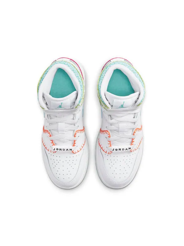 Кроссовки 1 средний размер Air Jordan — изображение 4 из 4, белый/зеленый