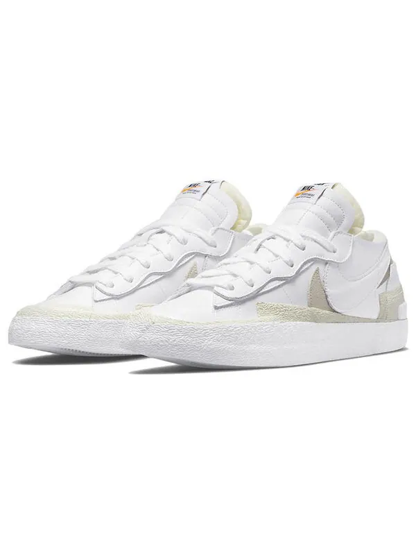 Кроссовки x sacai blazer low Nike — изображение 3 из 4, белый